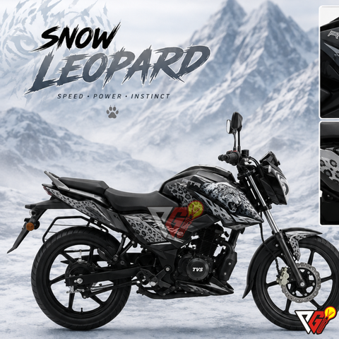 TVS Apache RTR 160 4V - Snow Leopard Wrap