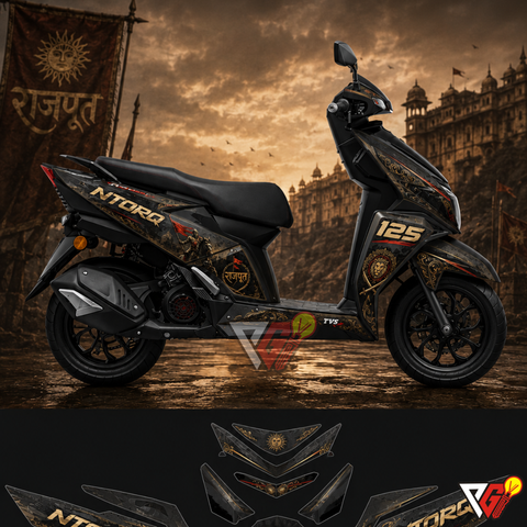 TVS Ntorq 125 - Rajput Warrior Wrap