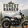 Triumph Scrambler 400X - Forest Ranger Wrap