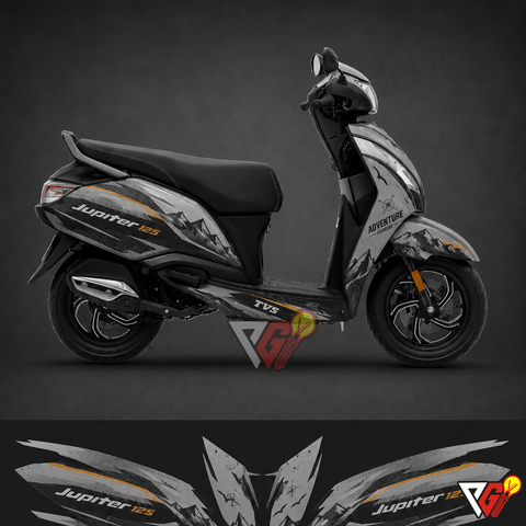 TVS Jupiter 125 - Adventure Silver Wrap