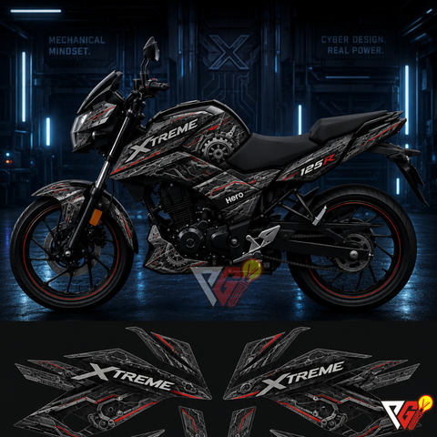 Hero Xtreme 125R - Cyber Mechanical Wrap