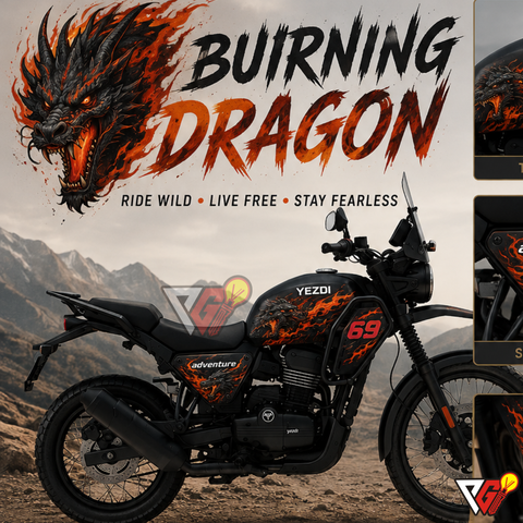 Yezdi Adventure - Burning Dragon Wrap