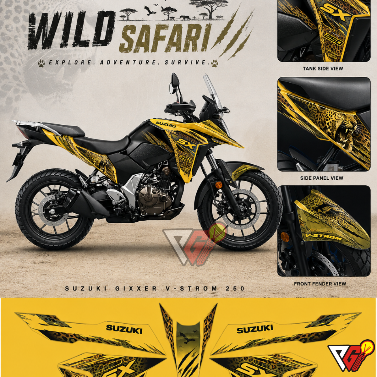 Suzuki V-Strom 250 Graphics Kit