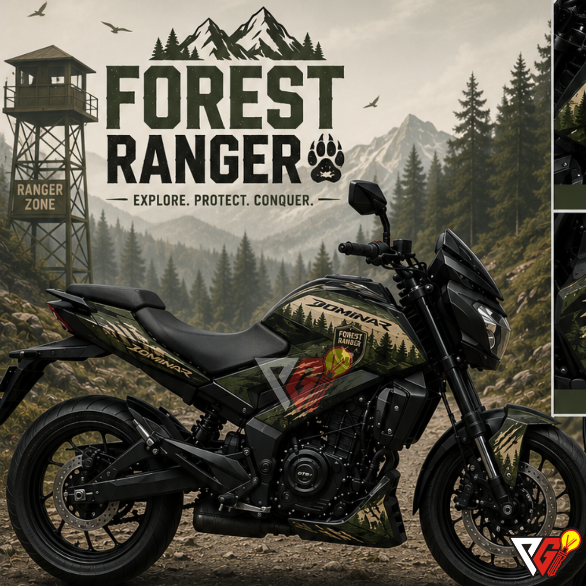 Bajaj Dominar - Forest Ranger Wrap