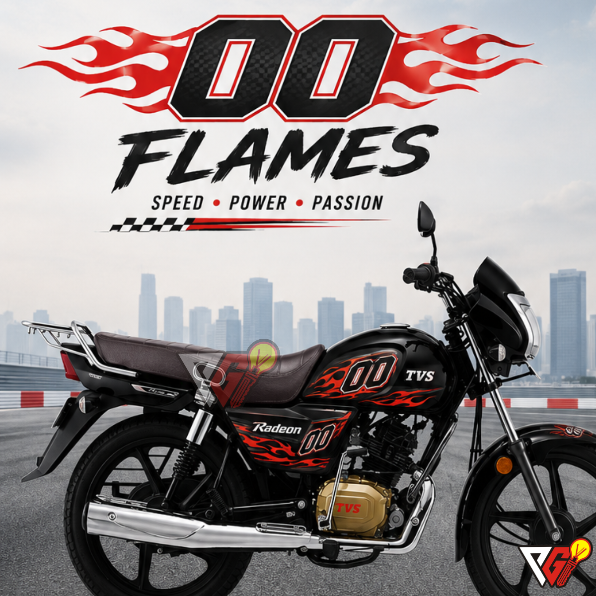 TVS Radeon - 00 Flames Wrap