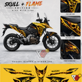 Suzuki V-Strom 250 - Skull Flame Wrap