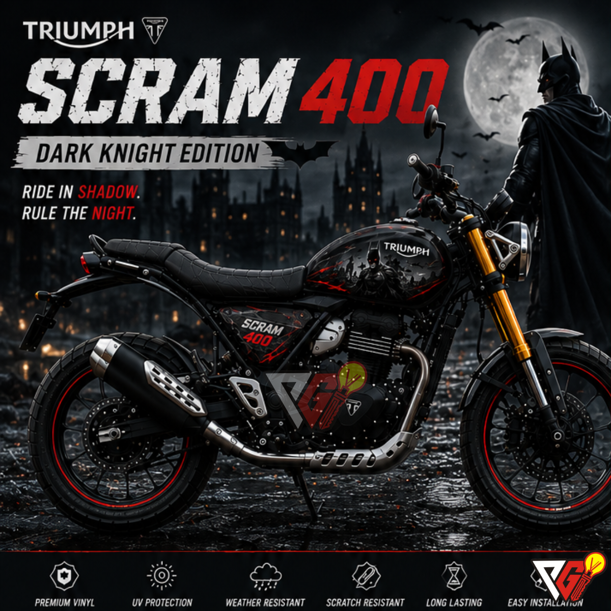 Triumph Scrambler 400X Graphics Kit