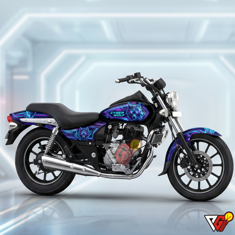 Bajaj Avenger - Cyber Wolf Wrap