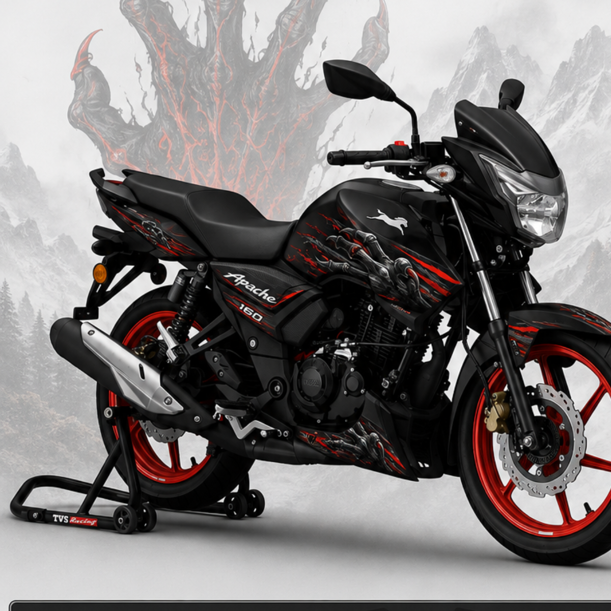 TVS Apache RTR 160 - Claw Demon Wrap