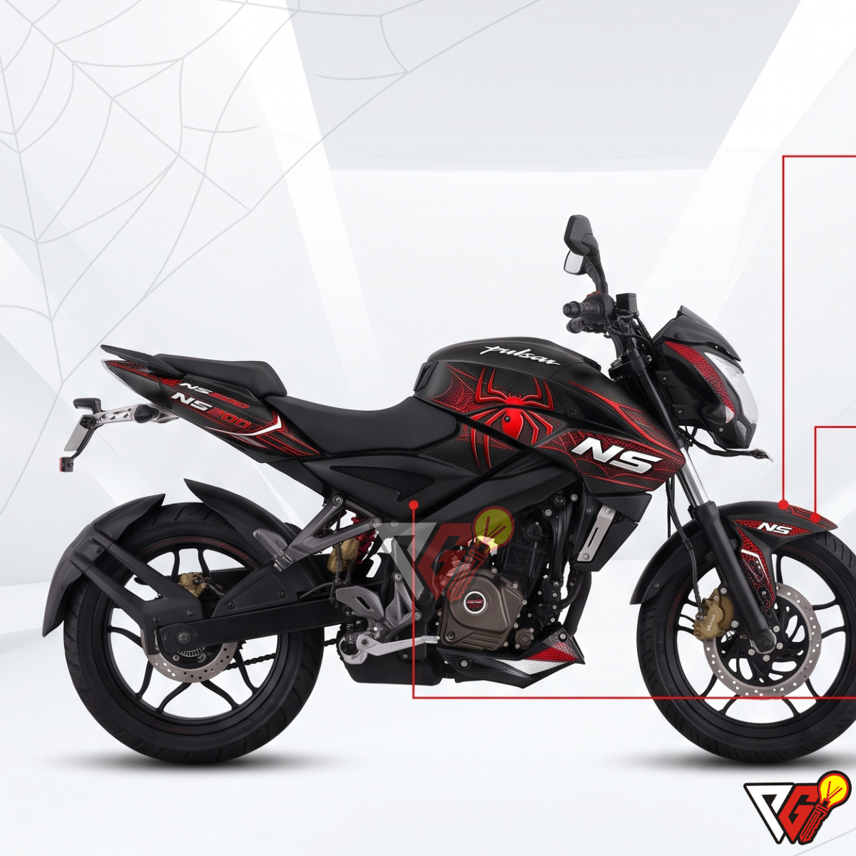 Bajaj Pulsar NS 125-200 - Spider Wrap