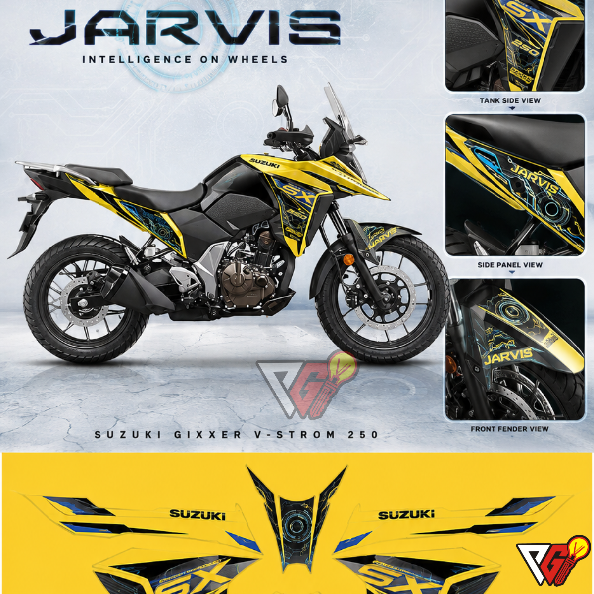 Suzuki V-Strom 250 - Jarvis Cyber Wrap