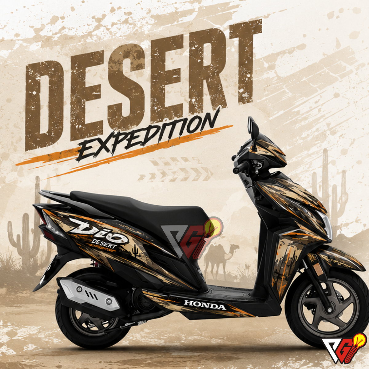 Honda Dio - Desert Expedition Wrap