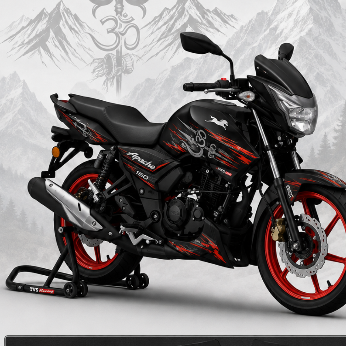TVS Apache RTR 160 - Trishul Om Wrap