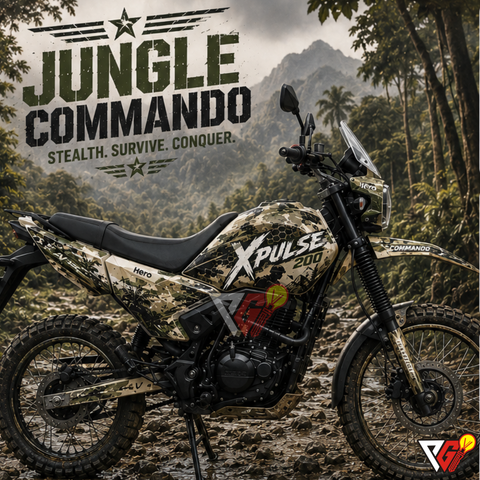 Hero Xpulse 200 - Jungle Commando Wrap