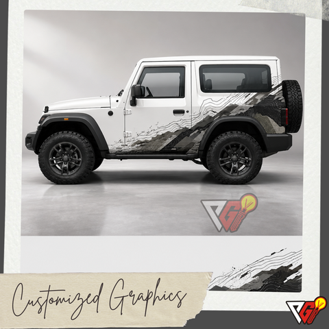 SUV - Topographic Grey Wrap