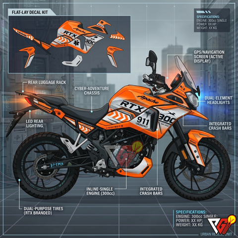 TVS Apache RTX 300 - Urban Rescue Wrap