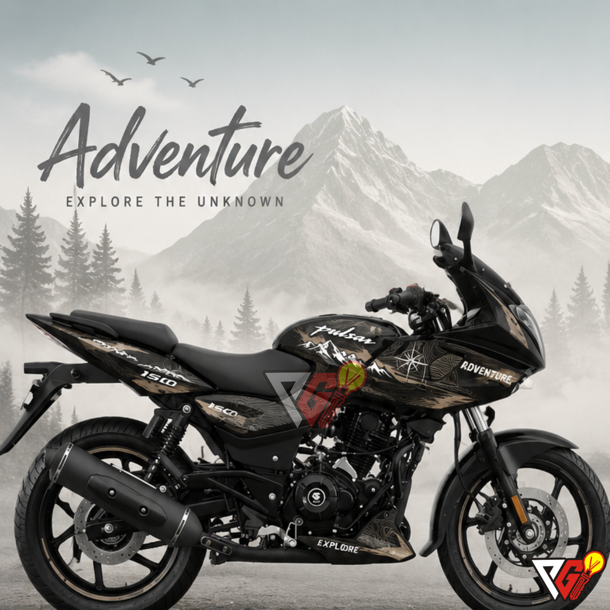 Bajaj Pulsar 220 - Adventure Explore Wrap
