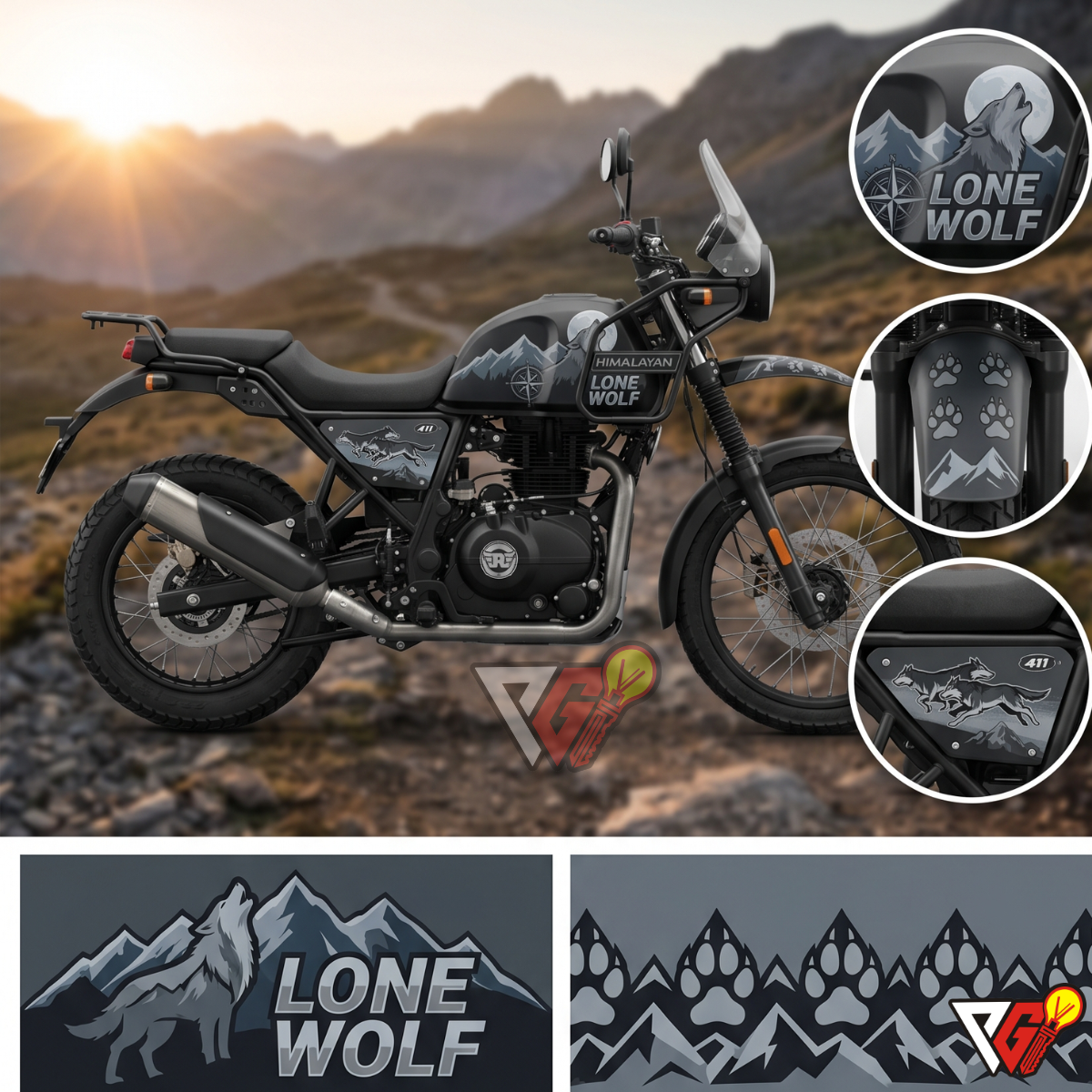 Royal Enfield Himalayan 411 - Lone Wolf Wrap