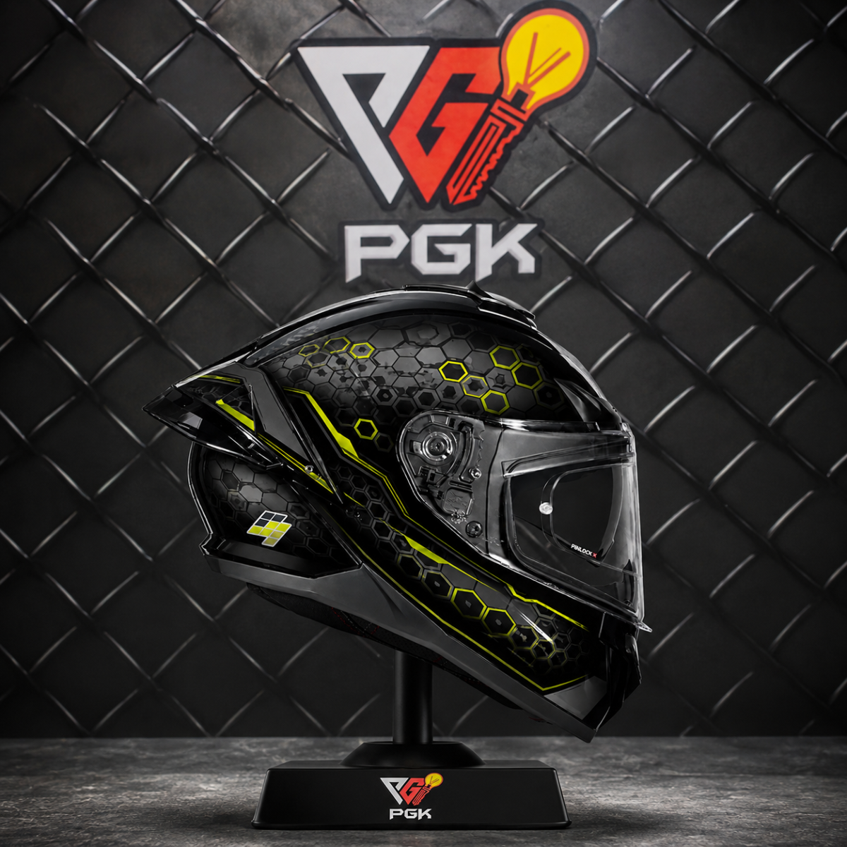 Helmet - Hex Circuit Wrap