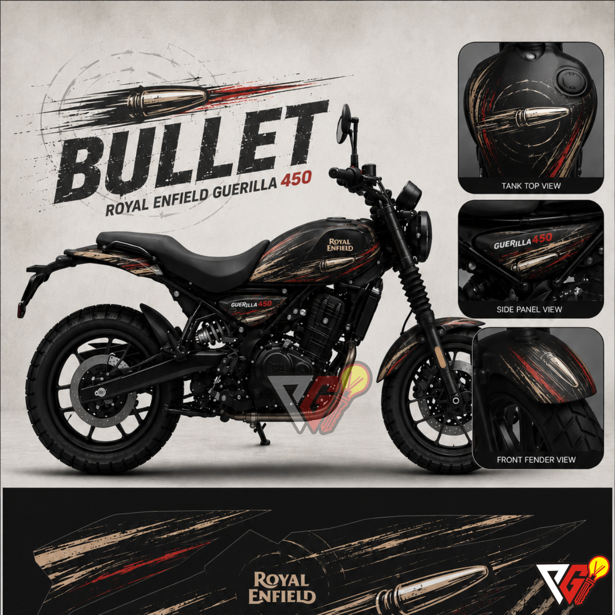 Royal Enfield Guerrilla 450 - Bullet Wrap