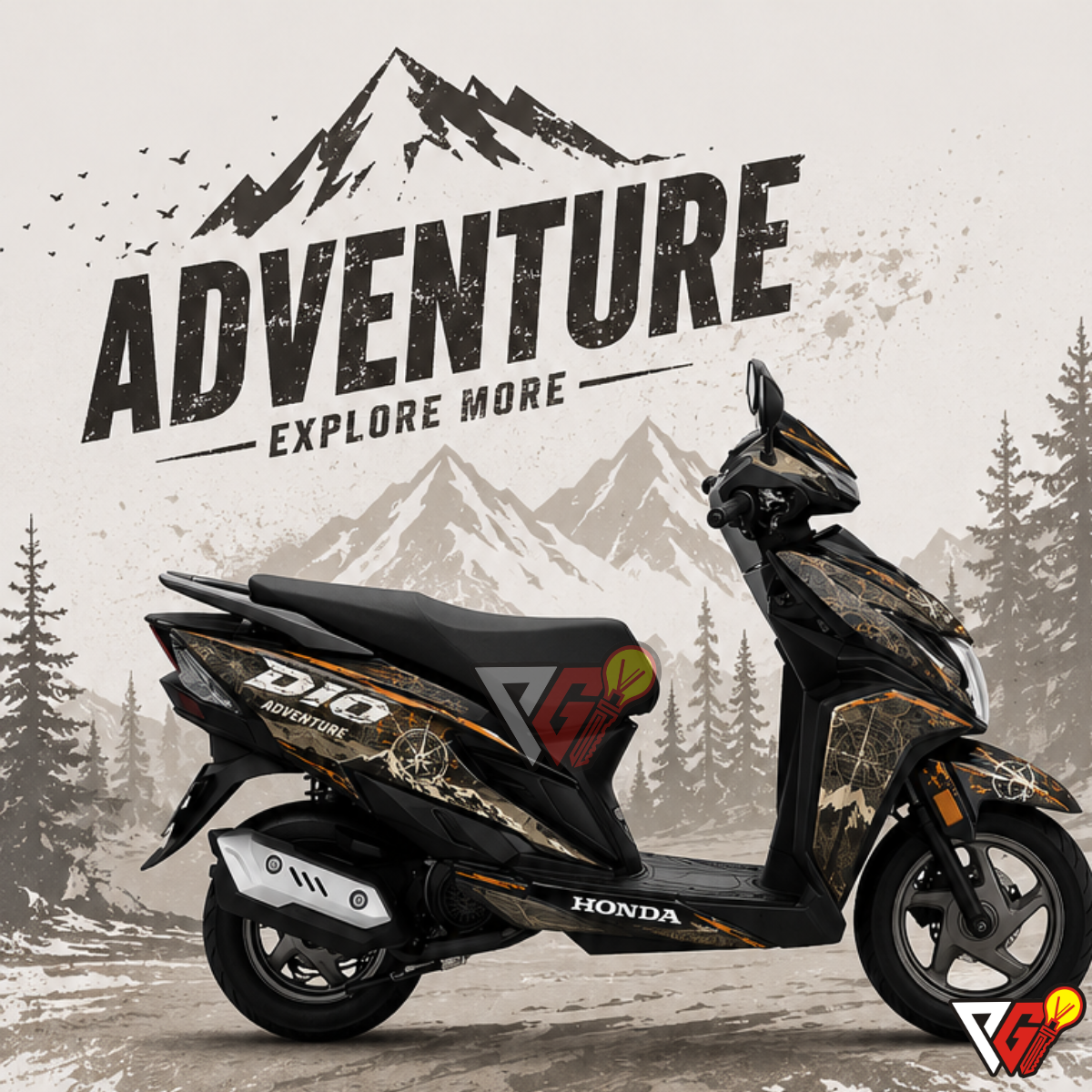 Honda Dio - Adventure Wrap