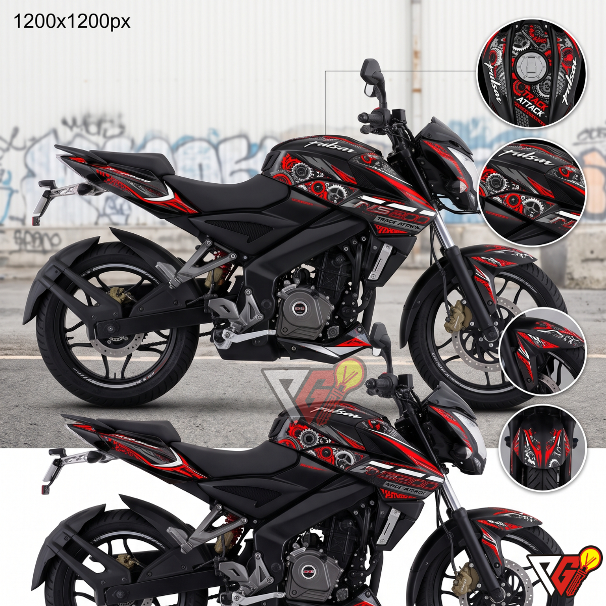 Bajaj Pulsar NS 125-200 Graphics Kit