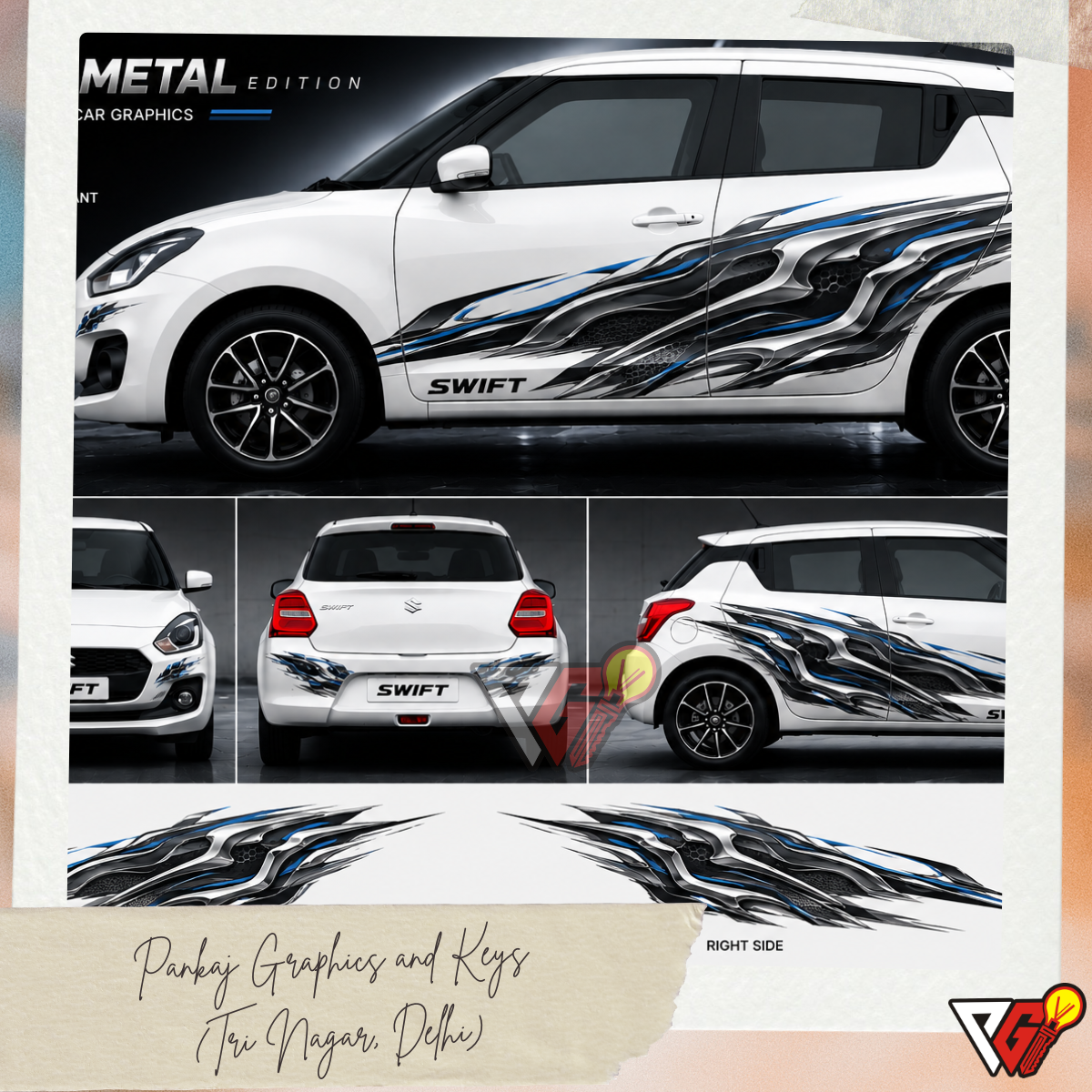 Maruti Suzuki Swift - Metal Edition Wrap