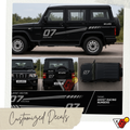 Mahindra Bolero - Ghost Racing Numbers Decal