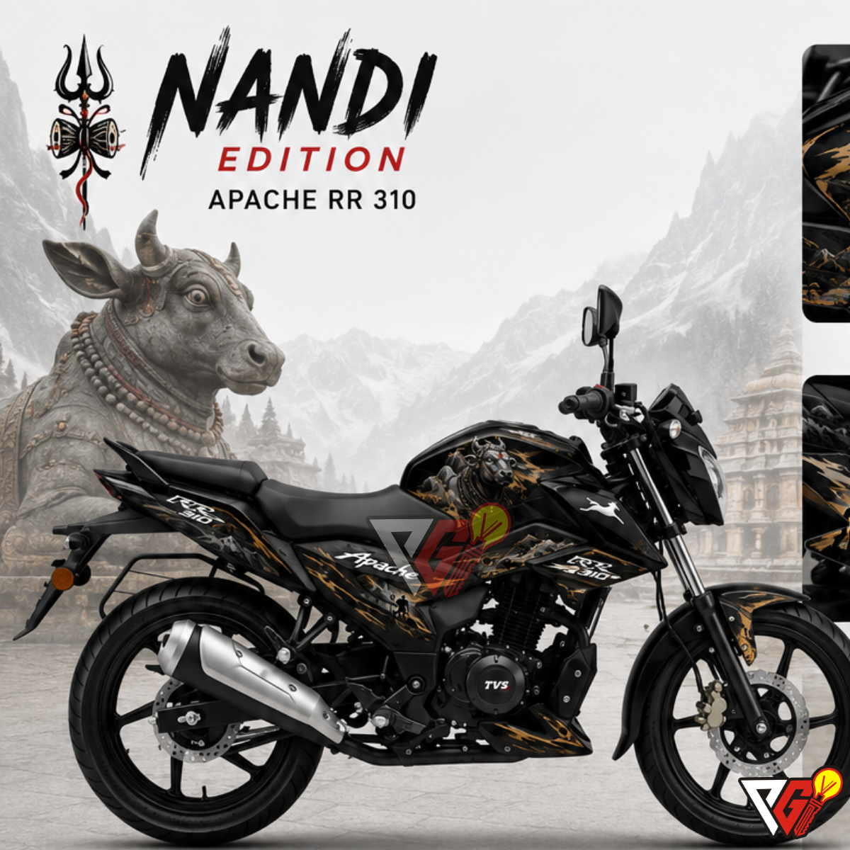 TVS Apache RR 310 - Nandi Shiva Edition Wrap