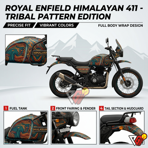 Royal Enfield Himalayan 411 - Tribal Pattern Wrap