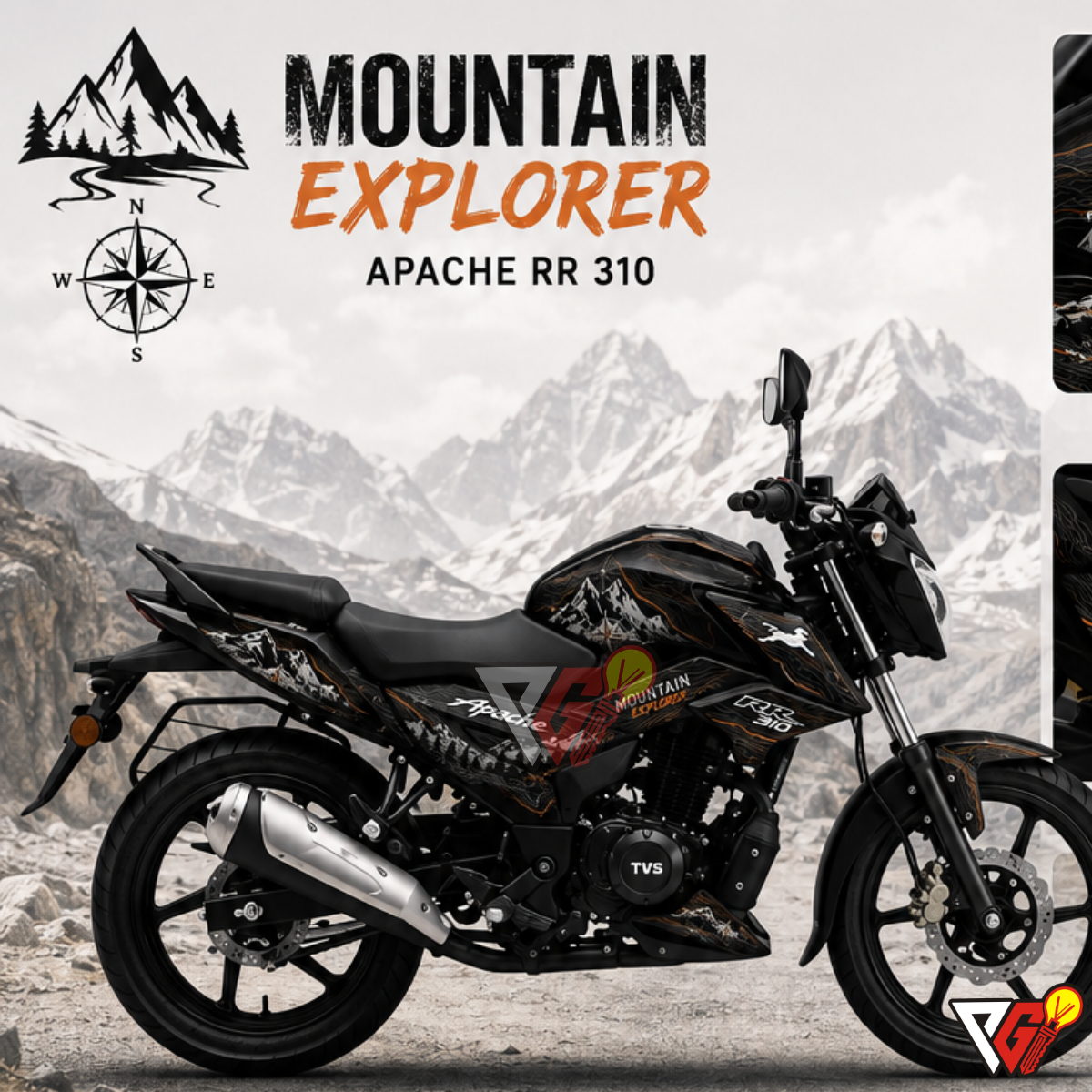 TVS Apache RR 310 - Mountain Explorer Wrap