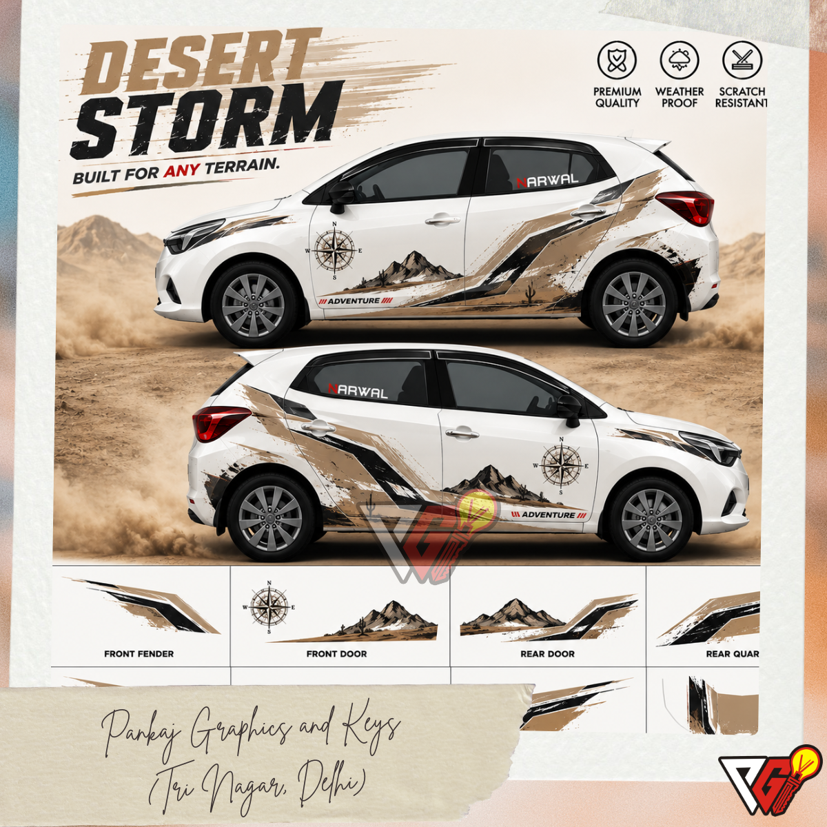 Hyundai i20 - Desert Storm Wrap