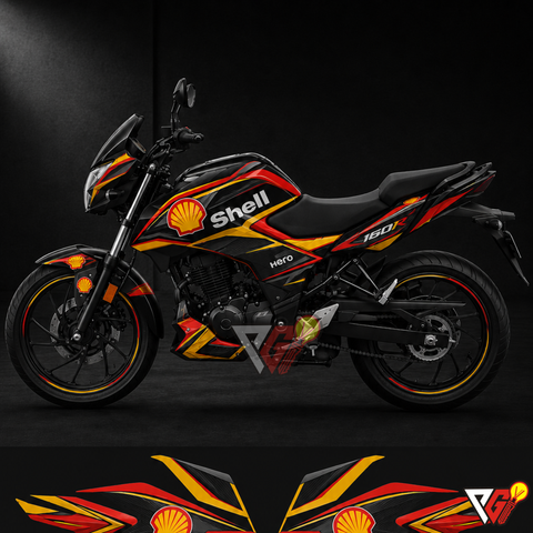 Hero Xtreme 125R - Shell Racing Wrap