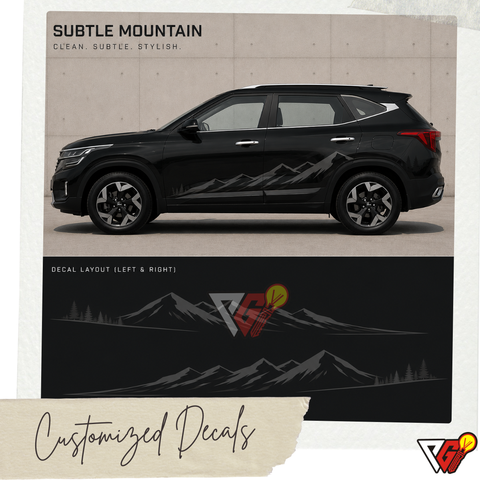 Kia Seltos - Subtle Mountain Decal