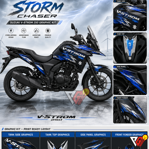 Suzuki V-Strom 250 - Storm Chaser Wrap