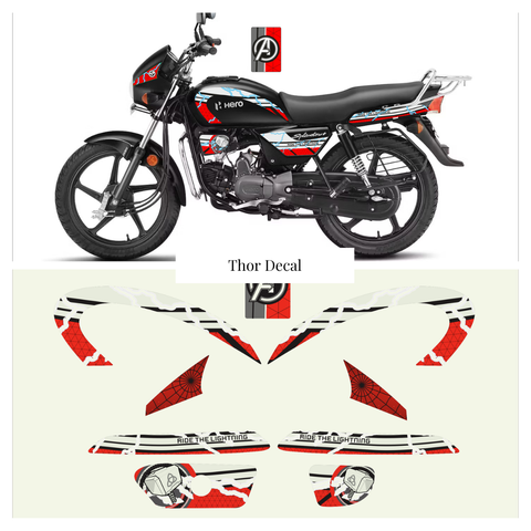 Hero Splendor - Lightning God Decal Wrap