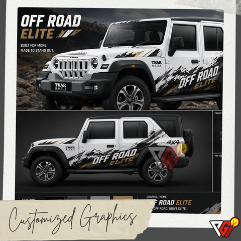 Mahindra Thar Roxx - Off Road Elite Wrap