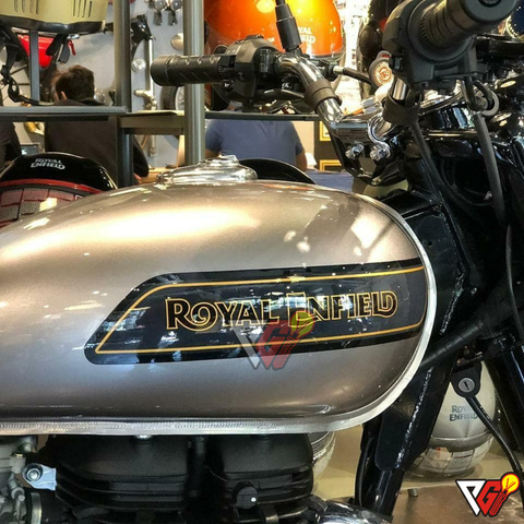 Royal Enfield Classic 350 - Silver Gold Script Wrap