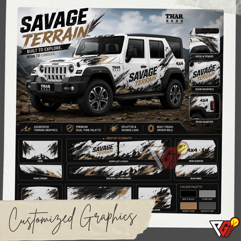 Mahindra Thar Roxx - Savage Terrain Wrap