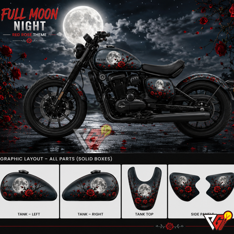 Yezdi Roadster - Full Moon Night Wrap