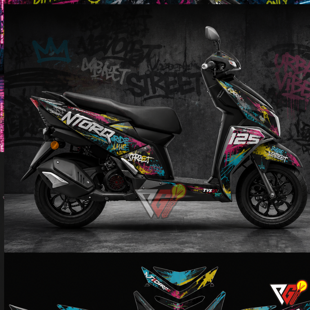 TVS Ntorq 125 - Street Graffiti Wrap