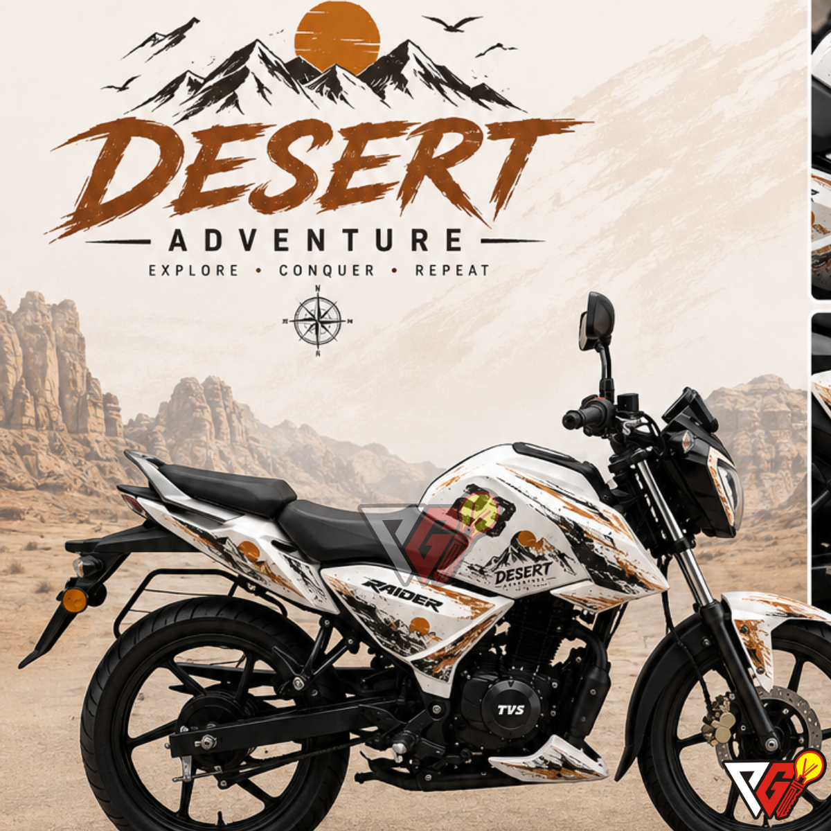 TVS Raider 125 - Desert Adventure Wrap