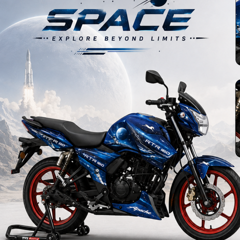 TVS Apache RTR 160 - Space Wrap