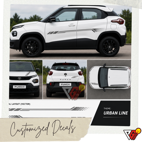 Tata Punch - Urban Line Decal