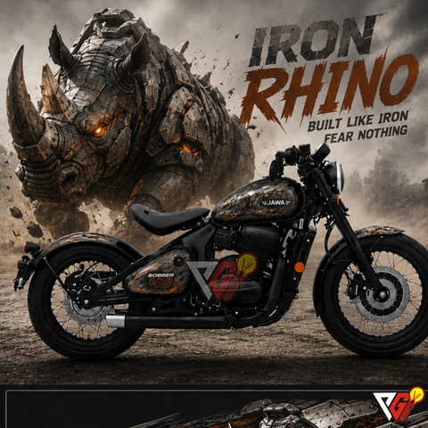 Jawa 42 Bobber - Iron Rhino Wrap