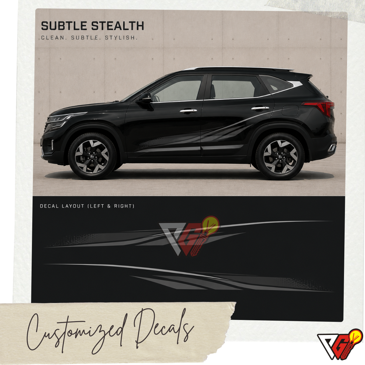 Kia Seltos - Subtle Stealth Decal