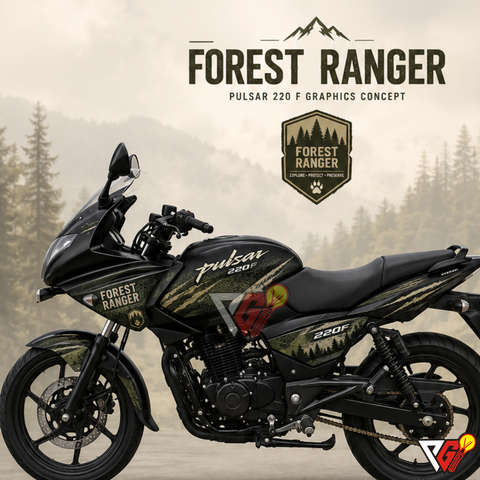 Bajaj Pulsar 220 - Forest Ranger Wrap