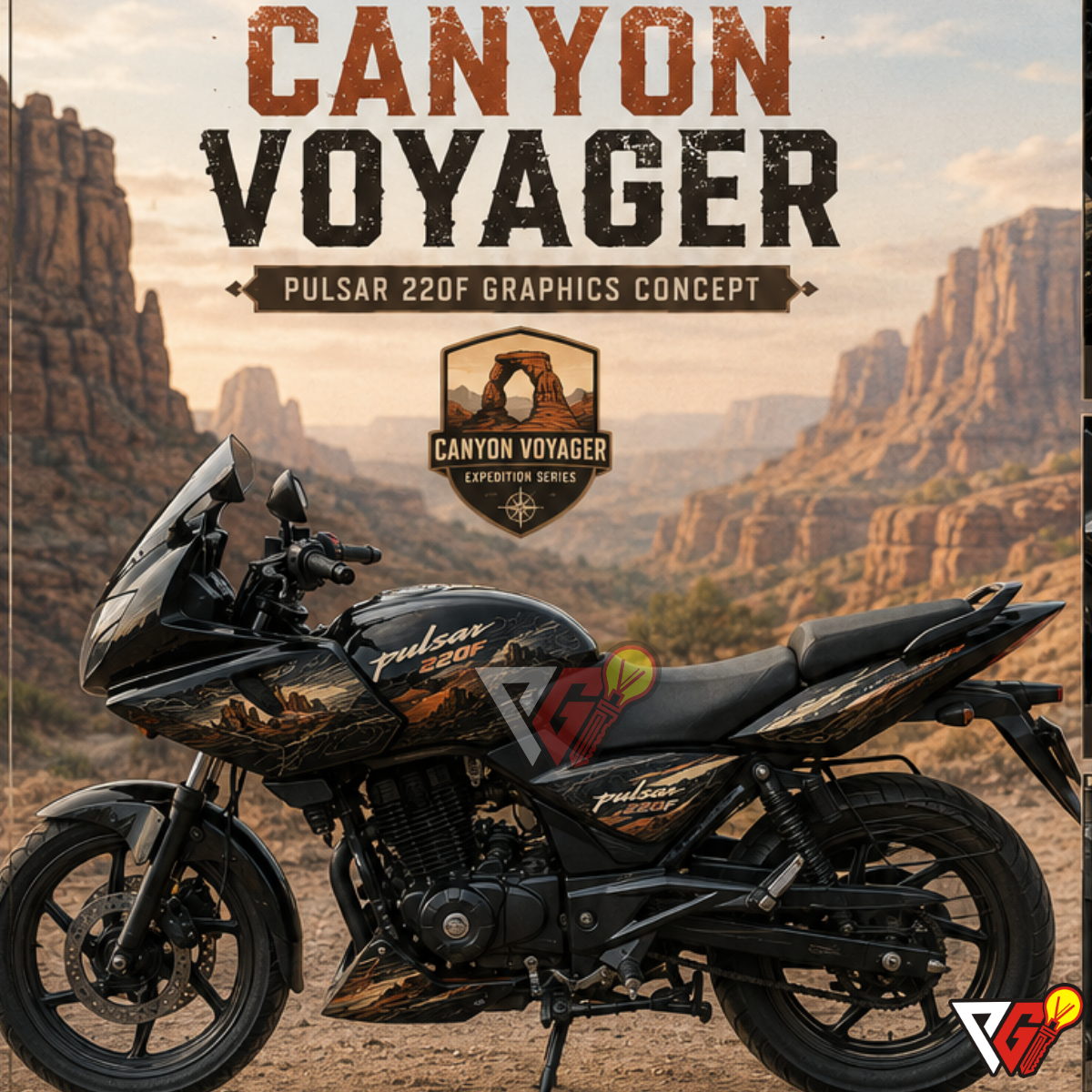 Bajaj Pulsar 220 - Canyon Voyager Wrap