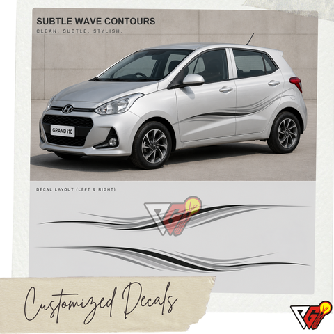 Hyundai Grand i10 - Subtle Wave Contours Decal