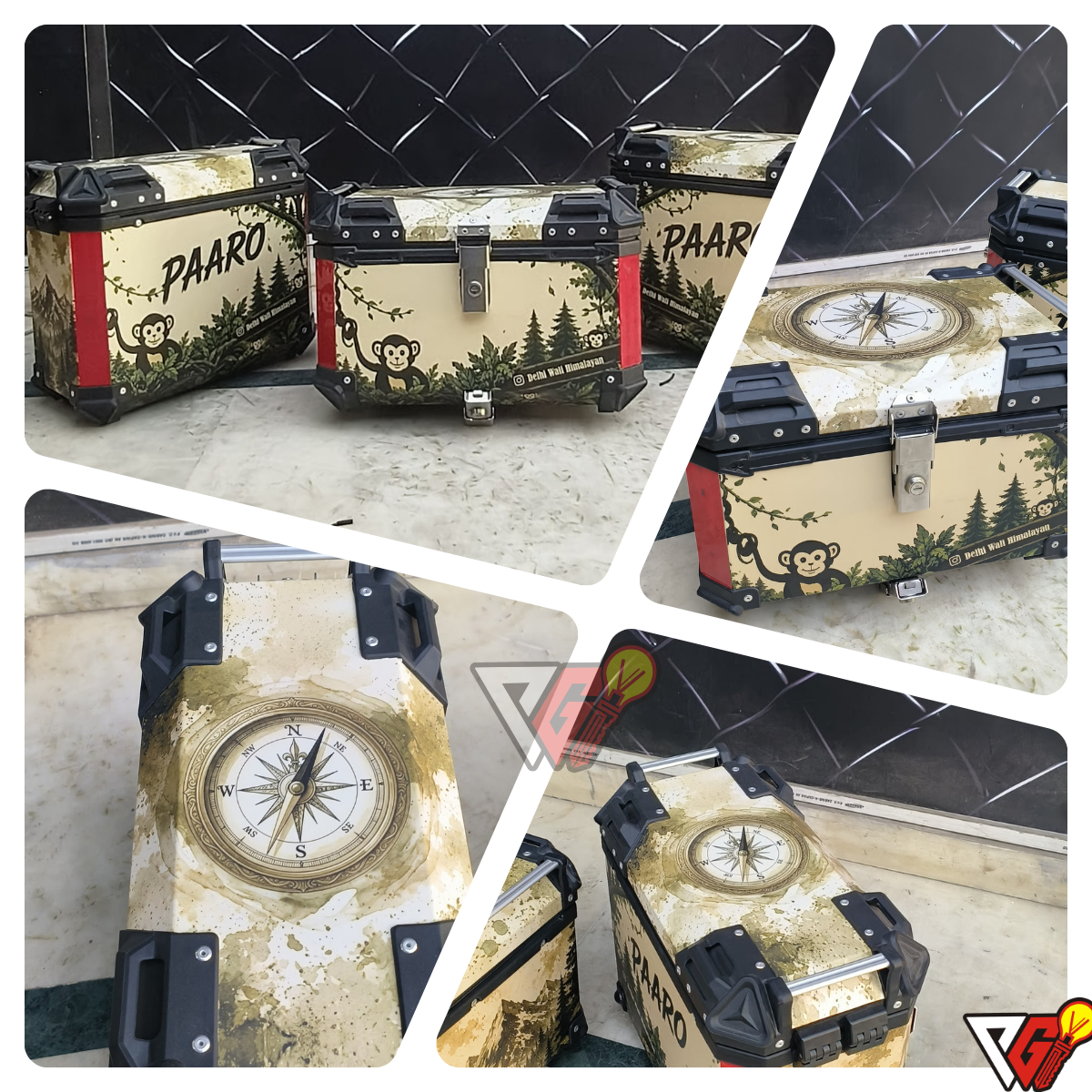 Top Box - Compass Forest Wrap (Beige)
